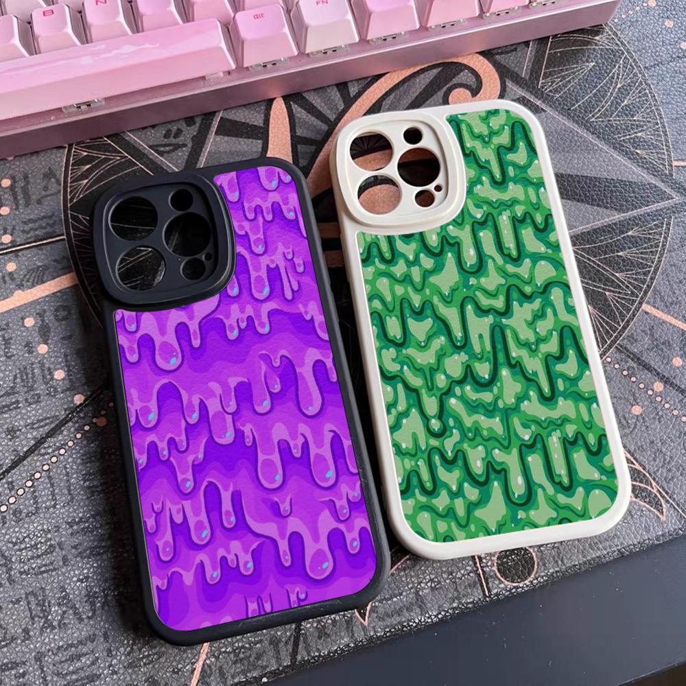 Чехол для телефона со слизью для iPhone 16 15 14 12 13 Pro Max 11 Mini Xs Puls Силиконовый чехол из кожи ягненка
