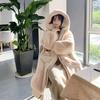 Корейская версия свободная плюшевая куртка женская искусственный мех куртка утолщенная с капюшоном пальто осень и зима большой размер свитер свободный