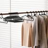 Pack of 10 Heavy Duty Plastic Clothes Hangers - Non-slip, Space-saving, Multi-purpose Hangers for Home, Hotel, Dormitory