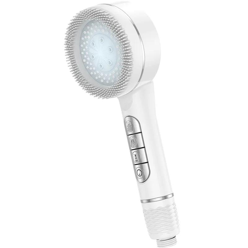 4 Mode Massage Shower Head Adjustable One Key Stop Bathroom Filter High-pressure Water-saving Shower Mixer Nozzles Accessories
