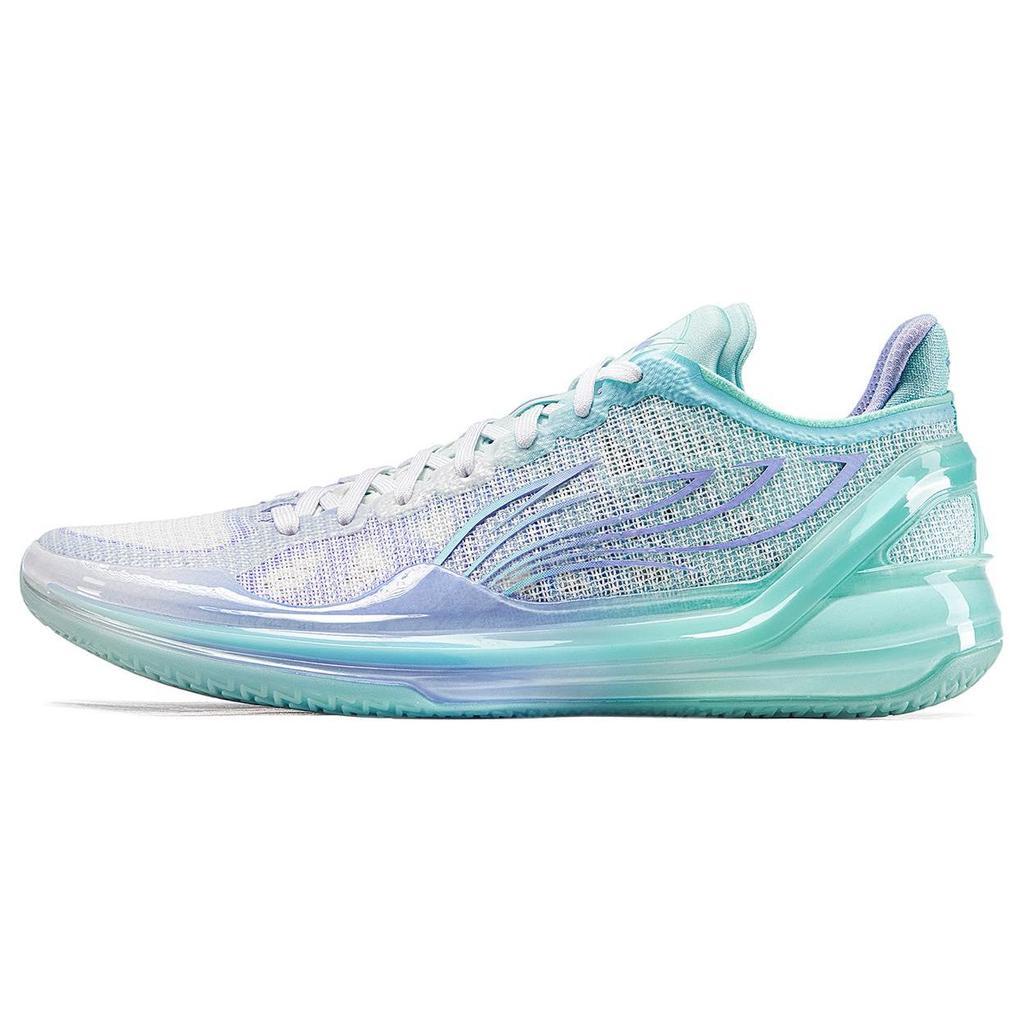 Li-Ning Razor 4 V2 Qinglian Cushioned Anti-Slip Lightweight Responsive Low-Top Professional Basketball Shoes Men Sneaker Blue Purple ABAU037-1