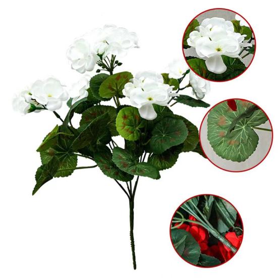 Имитация цветов бегонии Всепогодные Устойчивые к УФ-лучам Сделай сам Свадебный букет Реалистичный вид Искусственный цветок