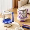 Large Capacity 4 Grids Pill Organizer Press Type Daily Pill Dispenser  Office