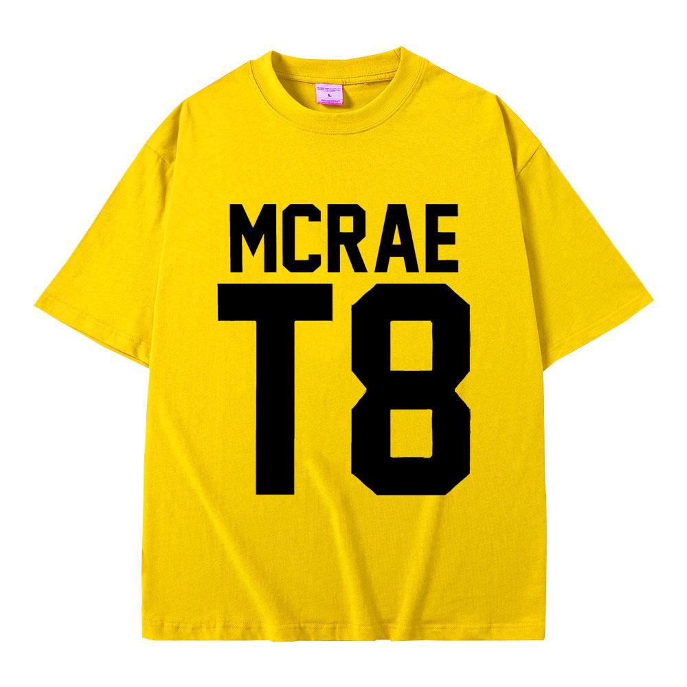 Футболки с изображением певца Тейта Макрэя T8, мужские и женские, модные, винтажные, трендовые, летние, мужские, повседневные, свободного покроя, с круглым вырезом и коротким рукавом