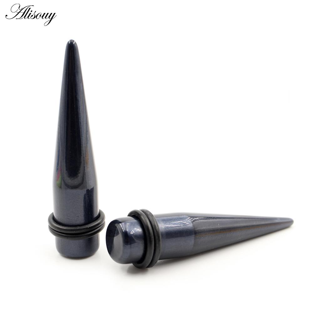 Alisouy 2 шт. жемчужный цвет акриловый конус ушной конус туннельный заглушка расширитель плоти растяжитель серьги калибры пирсинг украшения для тела