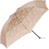 Зонт Lanvin Collection с катионовым жаккардовым узором «Роза», длина ребра 60 см, большой/мини-узор, женский, бежевый, Япония, (Свободный размер)