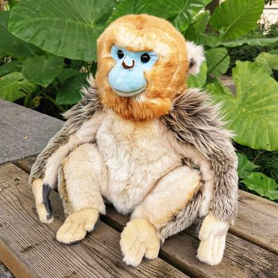 Моделирование животных Золотая обезьяна Плюшевая игрушка Дикое животное Обезьяна Плюшевая кукла Украшение