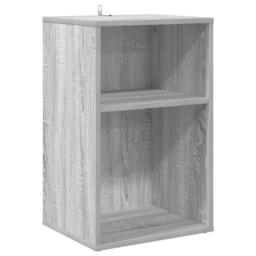 Vinyl Record Cabinet Sonoma Grey 38 x 33 x 61 cm Engineered Wood