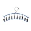 10 Clips Stainless Steel Sock Clip Pace-Saving Arc Sock Drying Rack Windproof Non-slip Clothes Rack Underwear Clip Towel Hanger