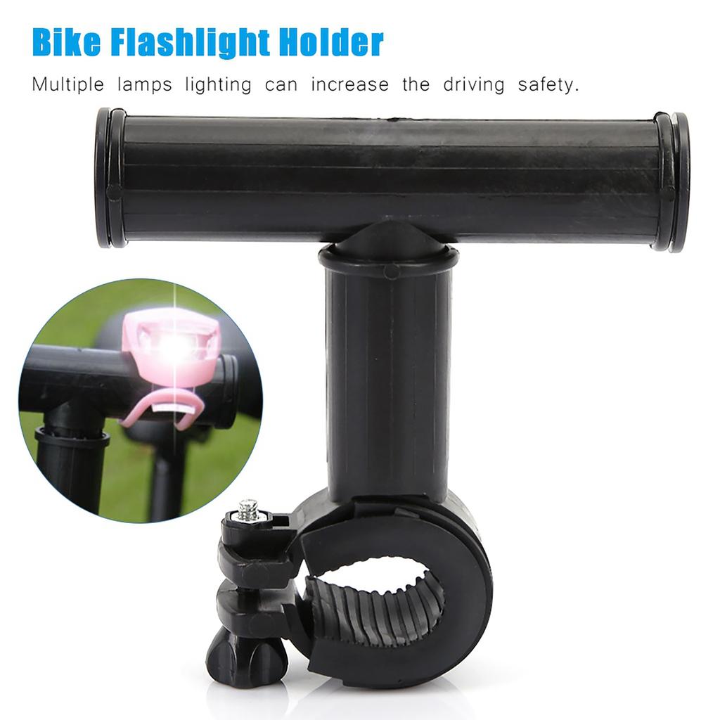 Mountain Road Bicycle t O shaped Handlebar Extension Mount Bracket Bike Flashlight Holder