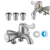 With Washing Machine Outlet Stainless Steel Faucet Washing Machine Faucet Toilet Diverter