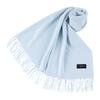 Cashmee FT70 Supreme Quality Cashmere Basic Wave Soleil Solid for Men and Women Blue 100% Stole, Cashmere, Large, Color, (Aqua (D3127))