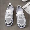 Large Size Women'S Casual Sports Shoes Round Head Lace-Up Flat Bottom Comfortable Mesh Shoes Size 36-43
