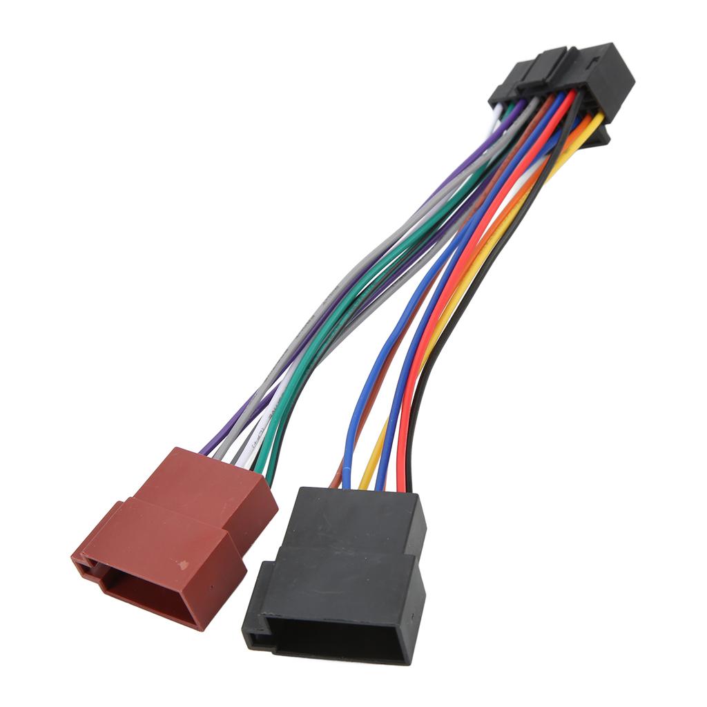 Car Audio Wire Plug Harness 16Pin ABS Plastic Replacement for Radio Receiver