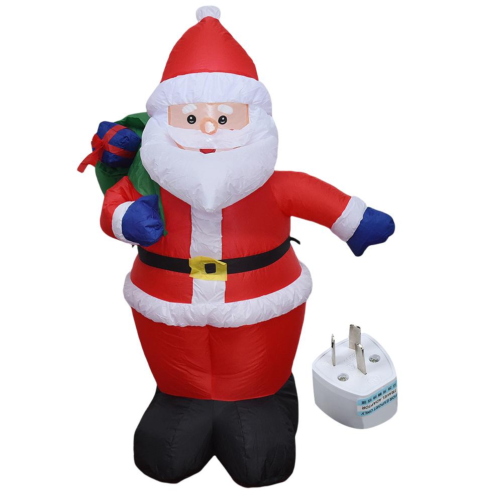 Светодиодная надувная милая игрушка, надуваемая воздухом, освещенное украшение в виде Санта-Клауса, светящаяся гигантская модель, украшение для рождественской садовой вечеринки