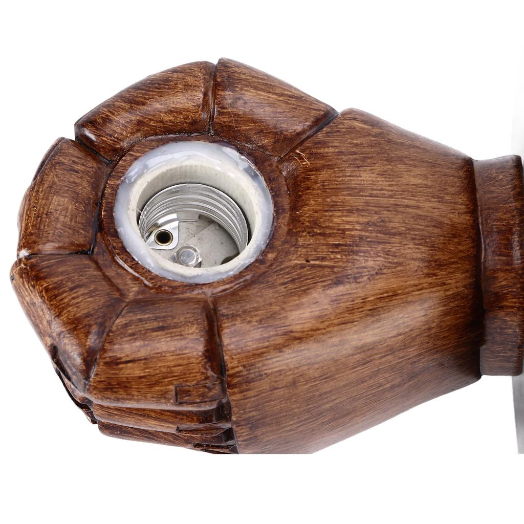 Настенный светильник в форме кулака, винтажный индустриальный стиль, настенный бра с базовым монтажным разъемом для спальни, бара, кафе, 220 В