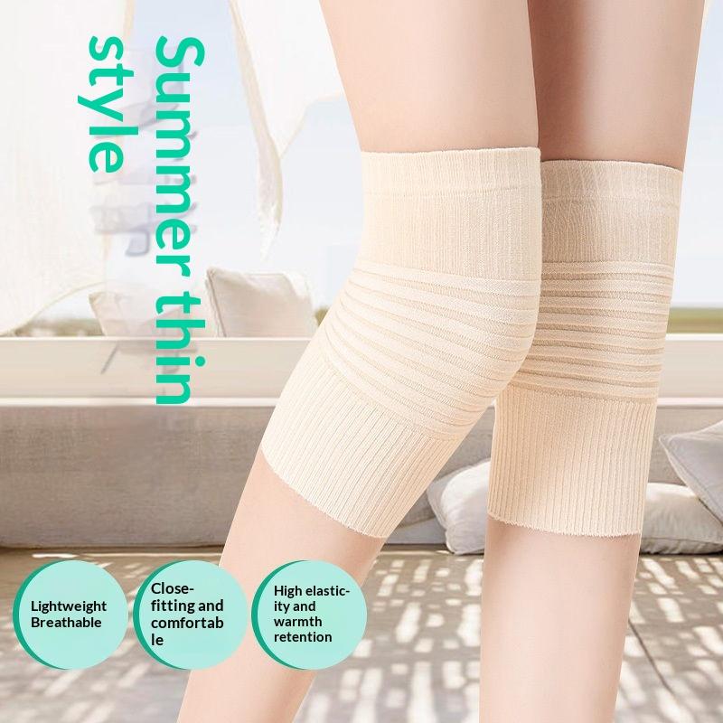 Elastic Cotton Sports Knee Brace Black Stripe Compression Knee Pads for Cross Training WOD Workout Injury Recovery Support