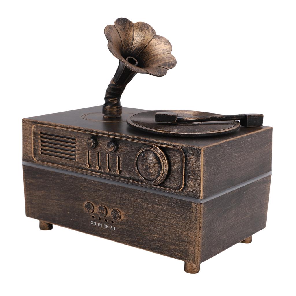Retro Aromatherapy Humidifier Unique Gramophone   Vintage Oil Diffuser Fragrance Cool Mist Humidifier