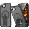 For iPhone 16e Case Compatible with MagSafe PC + TPU Phone Cover with Kickstand