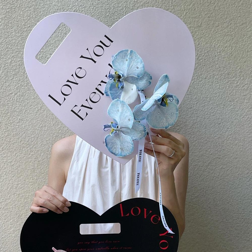 Упаковочный материал для сумочки с цветами Букет в форме сердца Ручная цветочная коробка Новая цветочная упаковка