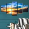 Landscape Sky Cloud Star Mountain River Hot Air Balloon 5 Piece Wall Pictures For Living Room Color Painting Art Home Decor No Frame