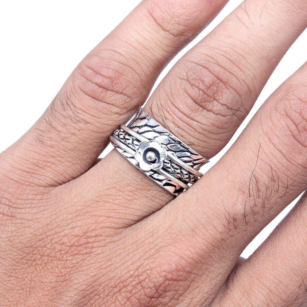 Серебряные украшения ручной работы без драгоценных камней "9"