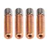 4pcs 3D Printer All Metal Heatbreak Professional Copper Alloy Extruder Throat Tube Replacement for