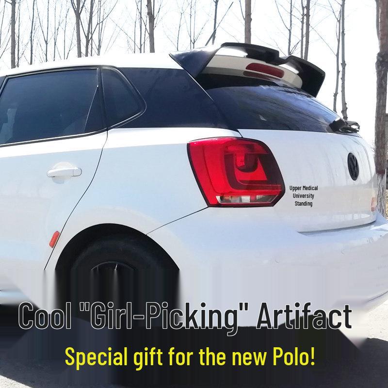 Совместимый задний спойлер для моделей Polo 06-21: 19 Модификация заднего спойлера Polo без сверления