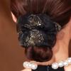 Elegant Mesh Hair Tie with Sparkling Rhinestones, High-End Luxury Hair Accessory for Women, 2025 Style