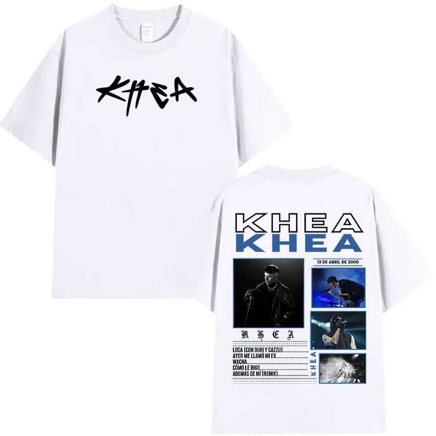 2025 Summer Rapper KHEA New Album Merch Men Hip Hop High Quality Oversized Cotton T-shirts Unisex Retro Gothic Clothing T-shirt