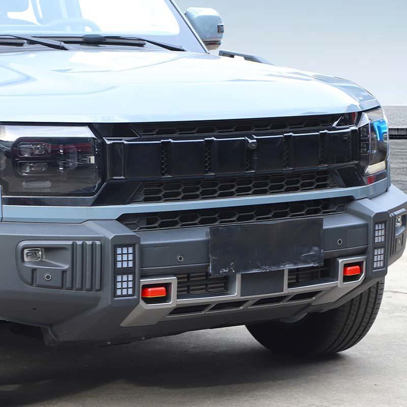 Накладка-декорация на передний бампер автомобиля, крюк для буксировки, для Jetour Traveler 2023+ / Jetour Shanhai T2 2024+, внешние аксессуары, АБС-пластик