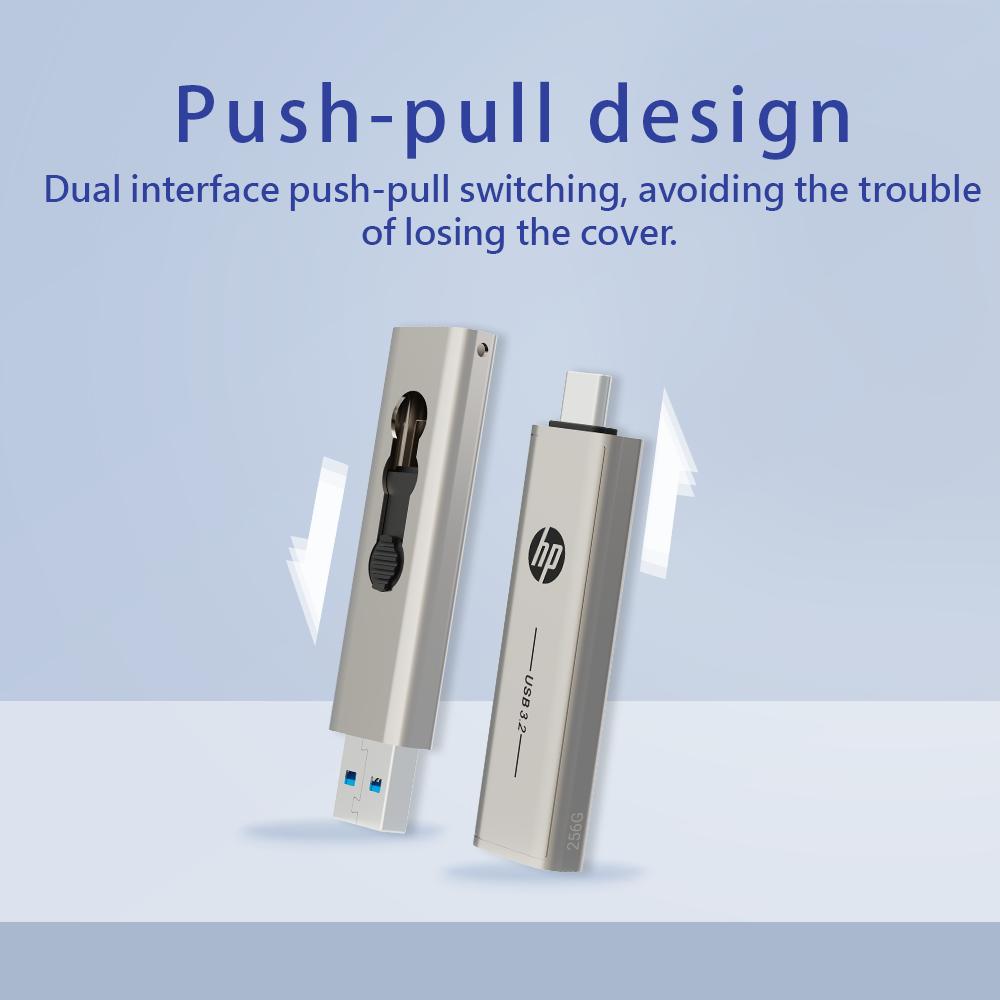 HP X796C 64 ГБ 128 ГБ 256 ГБ OTG Type C USB 3.2 USB-накопитель Dual Memory Stick для смартфона, MacBook, планшета