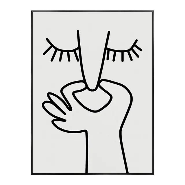 Абстрактный Юмор Плохой Запах Забавный Плакат Для Ванной Комнаты Черно-Белые Отпечатки Холст Картины Настенные Художественные Фотографии Туалет Туалетная Комната Декор