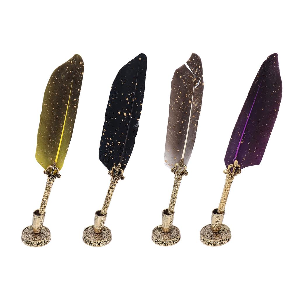 Набор ручек с 5 сменными наконечниками, ручка для открывания писем, набор гусиных ручек для пустых бутылок