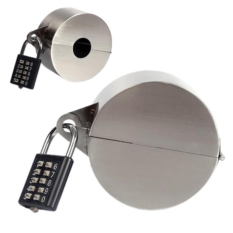 Outdoor Faucet Locks Durable Iron Door Handle Lock Cover Outdoor Water Faucet Lockout Tool With Padlock For Kitchen Garden Hose