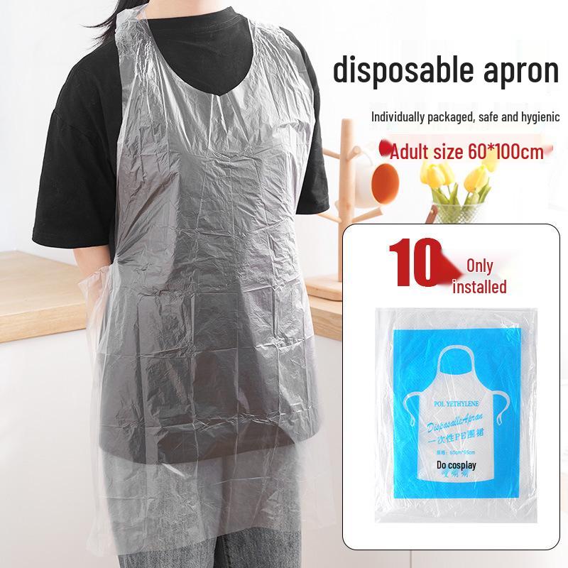 Водонепроницаемый одноразовый фартук в индивидуальной упаковке для барбекю, хот-пота и кейтеринга
