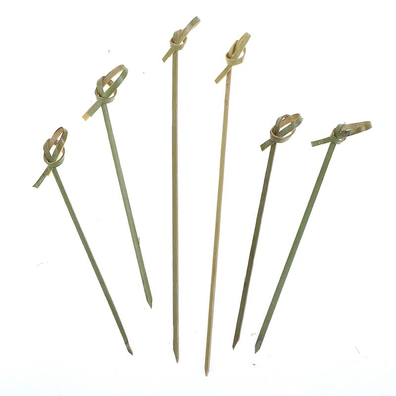 100 шт. бамбуковые шпажки-узлы для коктейлей для закусок и сэндвичей на коктейльной вечеринке