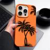 Для iPhone 16 Pro Max 16E 15 14 Pro 13 12 11 Чехол для телефона Рисунок кокосовой пальмы Тонкий Мягкий ТПУ Противоударный Матовый Чехол-бампер