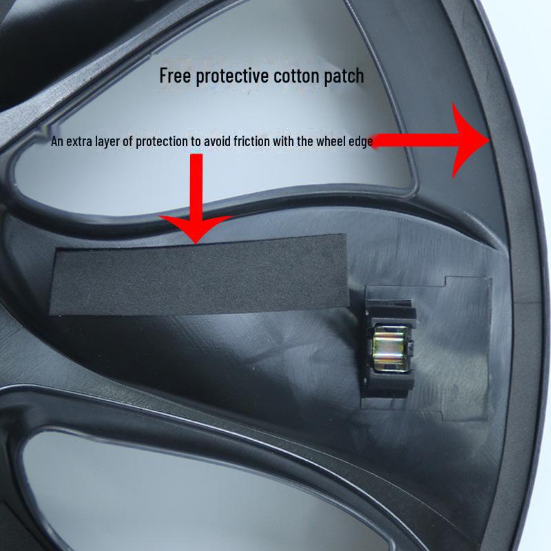 Защитное кольцо ступицы колеса 19 дюймов для Tesla Model Y, дизайн «Вихрь» с 7 спицами, окантовка Ya.