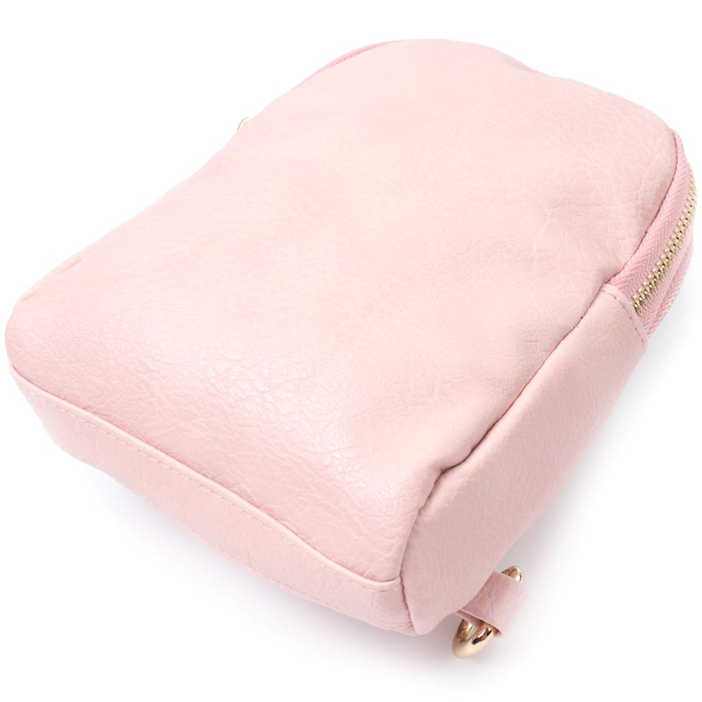 Маленькая женская сумка через плечо из экокожи VINTAGE Bag 22782 Розовый