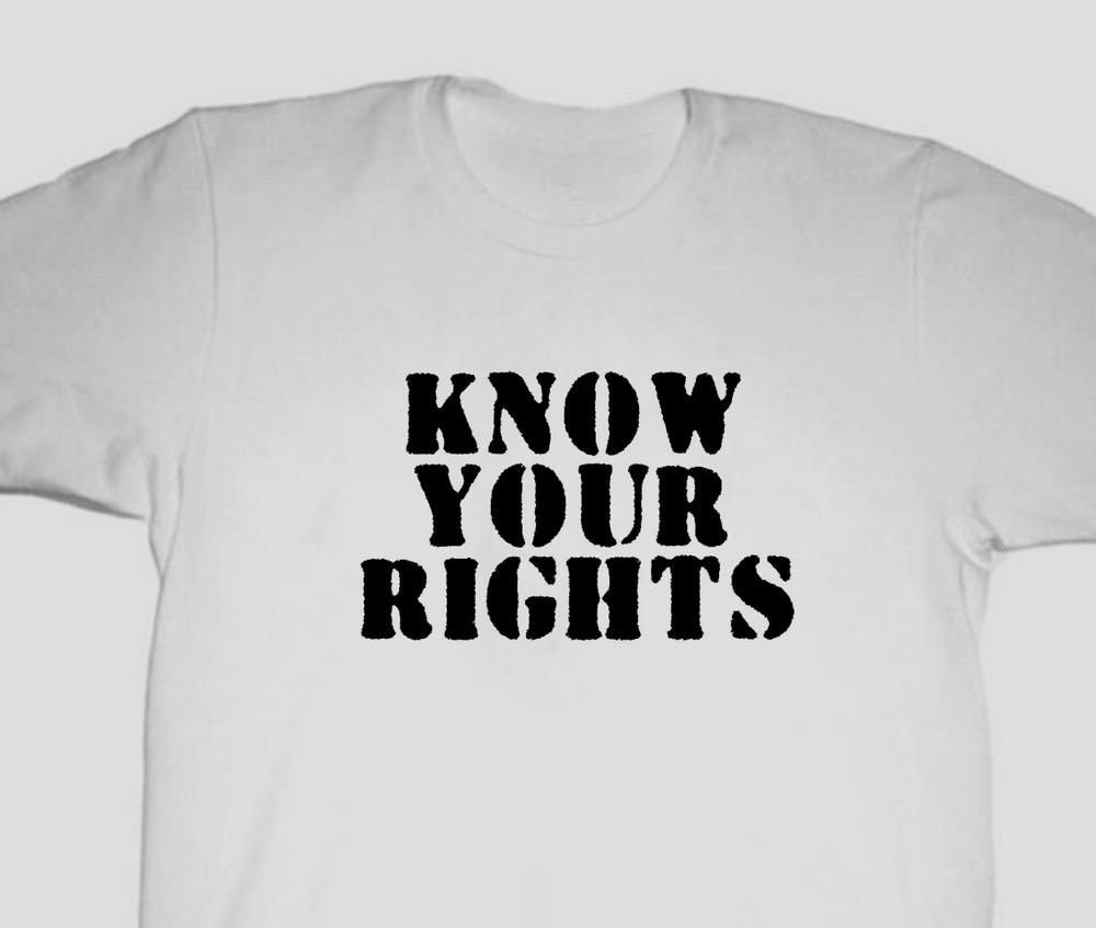 Know your Rights Punk T shirt Music band rock punk roll Unisex Shirt Unisex T-Shirt