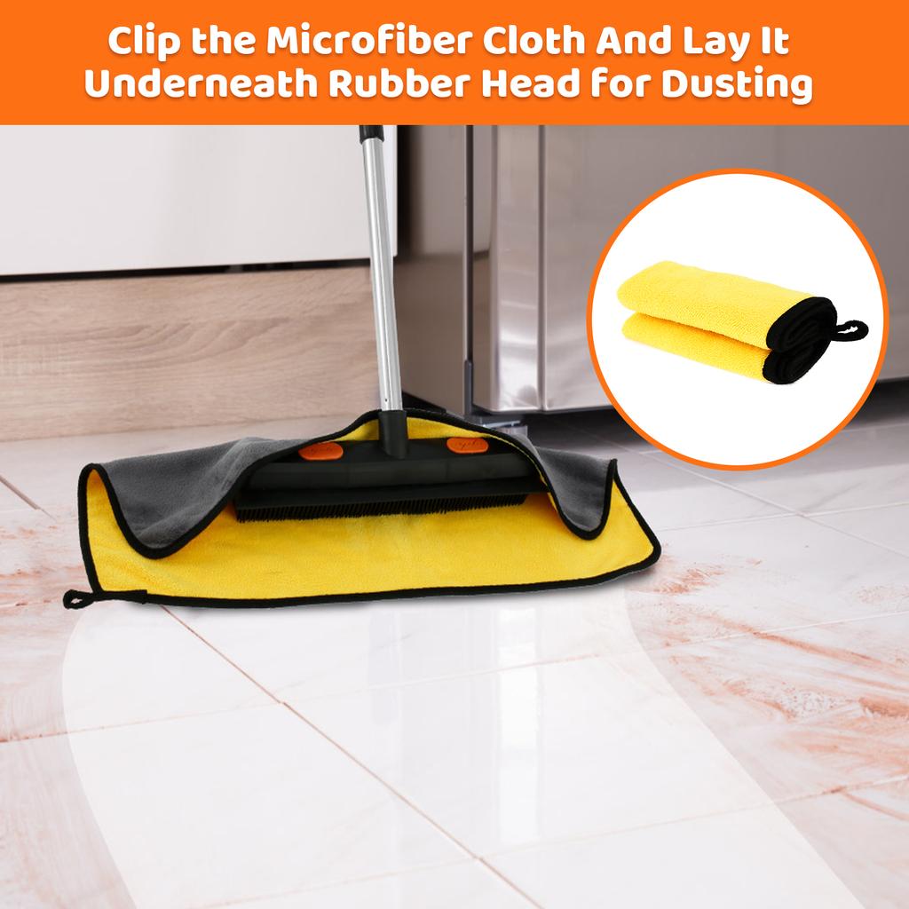 4 шт. резиновая щетка с скребком, моющаяся щетка для чистки ковров с регулируемой ручкой, многоразовая переносная щетка для удаления шерсти