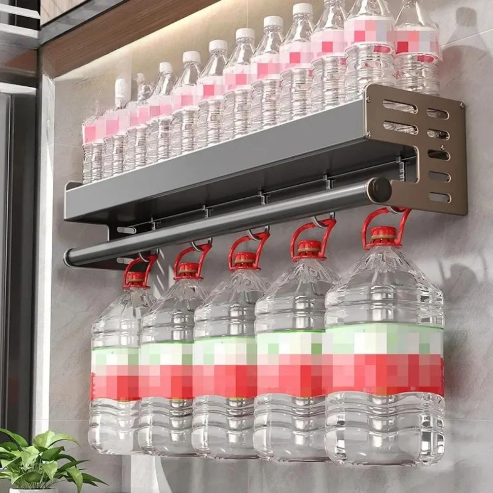 Wall Mounted Kitchen Storage Rack Waterproof Seasoning Storage Shelf Household Knife Holder Space Aluminum Cutting Board Rack