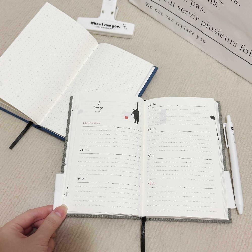 Simple Hard Shell Schedule Book 2026 Time Management Planner  Personal Diary