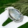 Natural Solar Moss Agate Gemstone Jewelry 925 Sterling Silver Pendant For Women