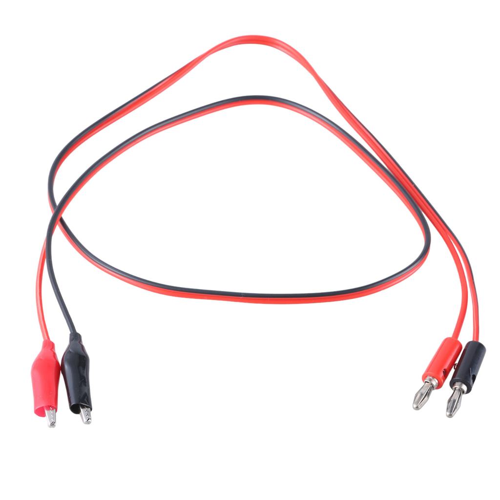 Кабель с вилкой питания и зажимом типа «крокодил» Двойные зажимы типа «крокодил» Кабель для проверки питания 2 вилки на 2 зажима Длина кабеля 1 м