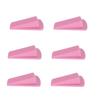6Pcs Door Stoppers Thick Flexible Stackable Durable TPR Anti Deformation Door Wedge for 1.2in