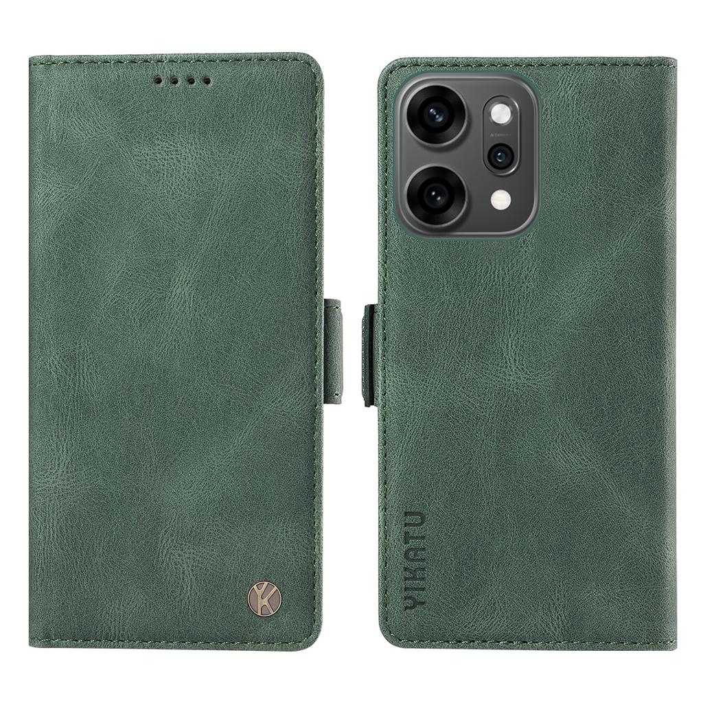 For Oppo Reno14 Pro 5G (China)/Oppo Reno14 Pro 5G (Global) Leather Case YIKATU YK-005 Skin-touch Feeling Wallet Phone Cover
