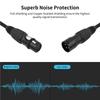 2 комплекта кабелей XLR 10 футов профессиональный аудиокабель XLR папа-мама плетение защитных сеток