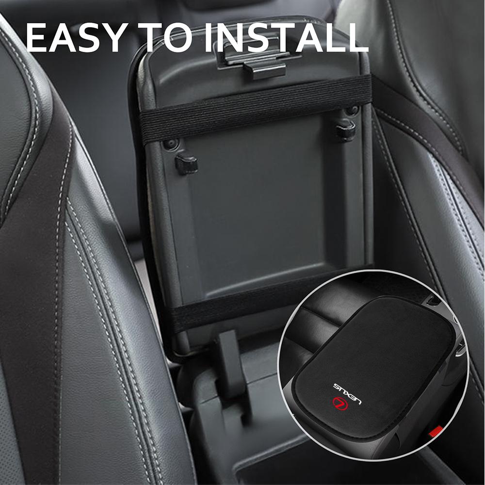 AABGC1 Car Center Console Decoration Armrest Box Mats Non-slip Fur Pad For Lexus IS250 RX400h EX300h RX450h Al20 CT200h IS300h ES300h